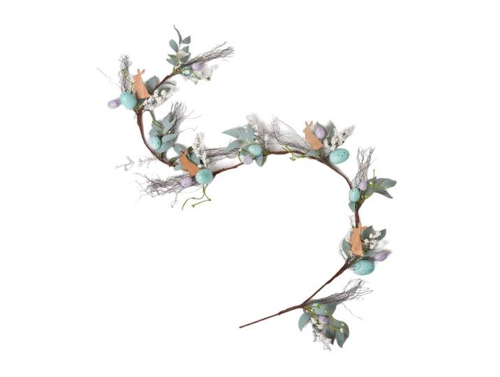 OSTERDEKO Girlande mit Ostereiern & Hasen, 140 cm