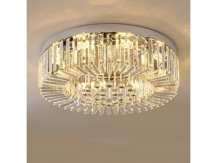 Plafonnier en cristal moderne salon or luxe lustres décoration Led plafonnier luminaire diamètre 50 60 cm