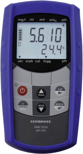 Greisinger Kombi-Messgerät GMH 5530 pH-Wert, Redox (ORP) 2.00 - 16.00 pH kalibriert Werksstandard (ohne Zertifikat)