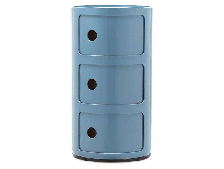 Kartell Componibili\, Rangement 3 compartiments\, bleu clair