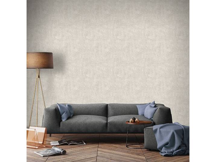Papier peint intissé Fabric Zara 52 x 1005 x 2cm Beige