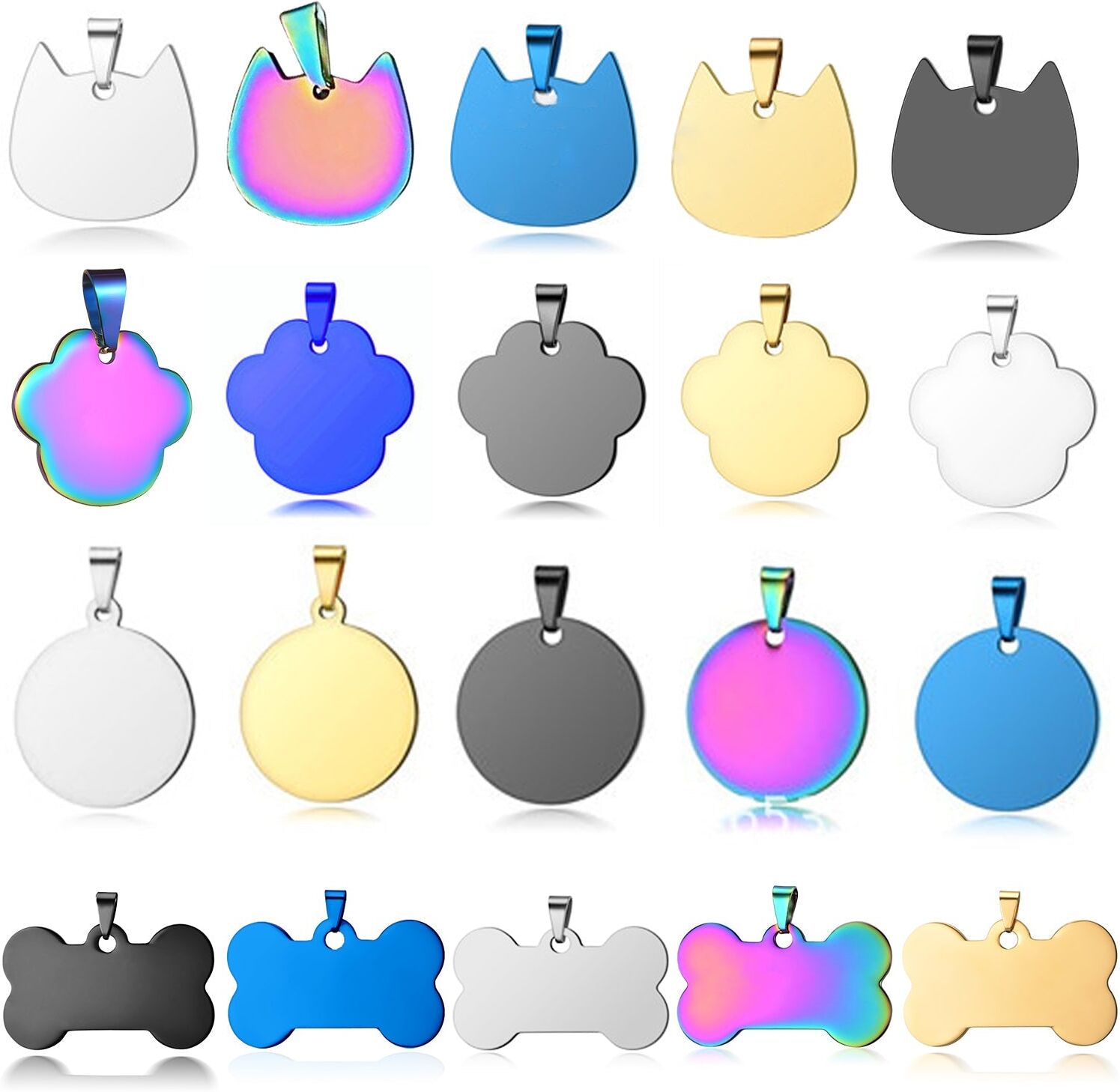 Creality Falcon Series Pets Tag Metal Pendant - 20pcs