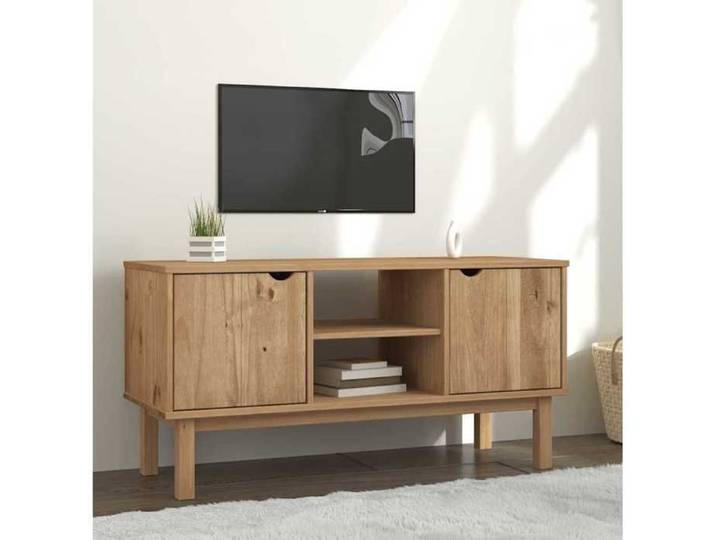 Meuble TV Bois VIDAXL Cabinet TV Armoire-HIFI Contemporain OTTA 113 5x43x57 cm Bois de pin massif T3926