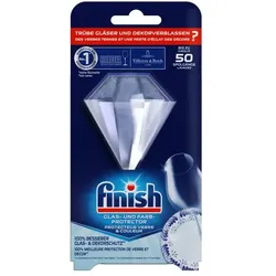 Spülmaschinenreiniger finish Glas- und Farbprotector 1 Stück für 100% besserem Glasschutz, Hält bis zu 50 Spülgänge