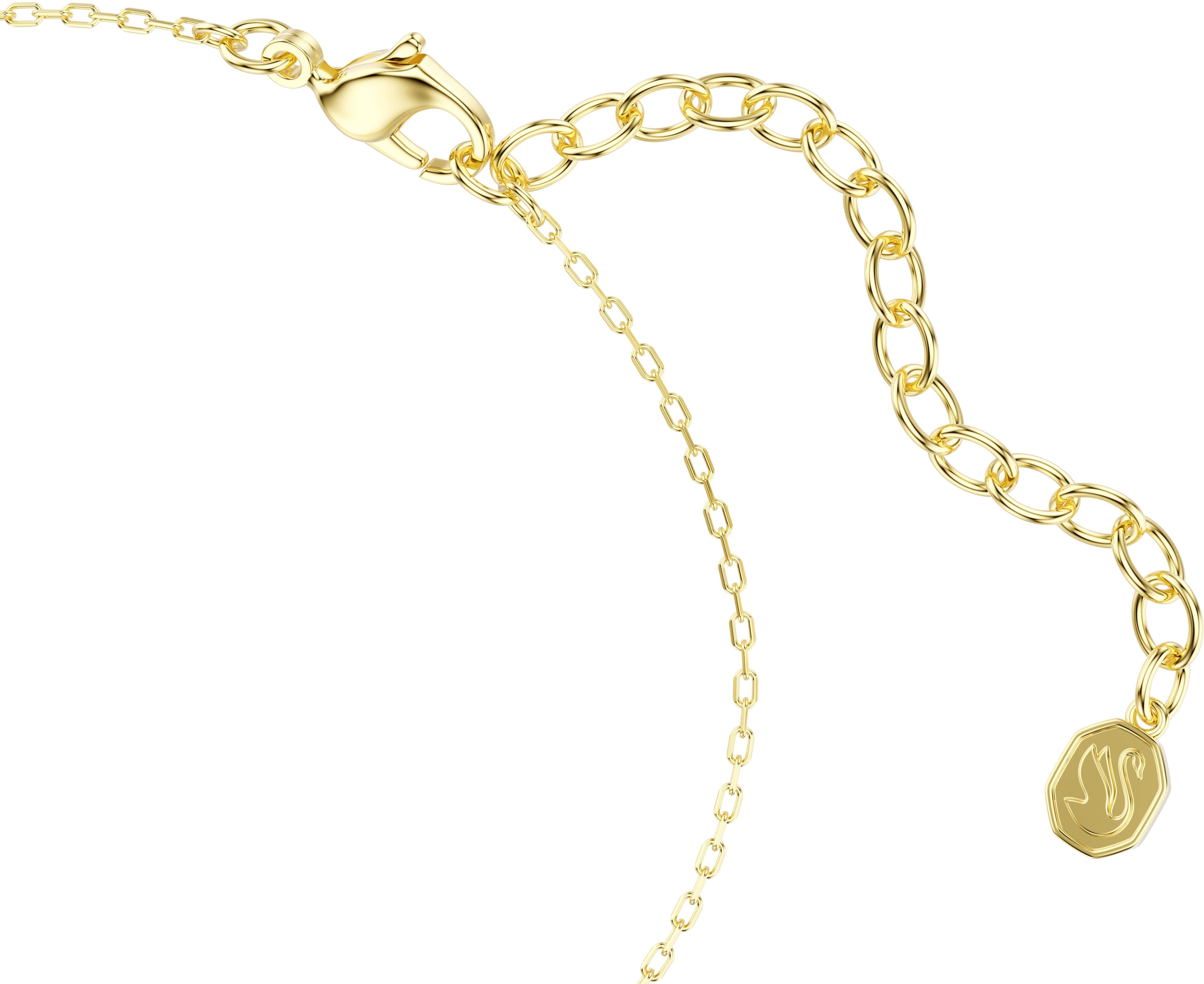 Armkette SWAROVSKI "Schmuck Geschenk ONLY Armband", gold (gelbgoldfarben, violett, violett), Armbänder, Damen, Metall, Armkette, mit Swarovski Kristall