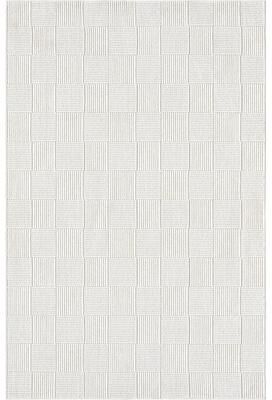 Abani Rugs Luca LUC110A Ivory Checkerboard Textured Area Rug