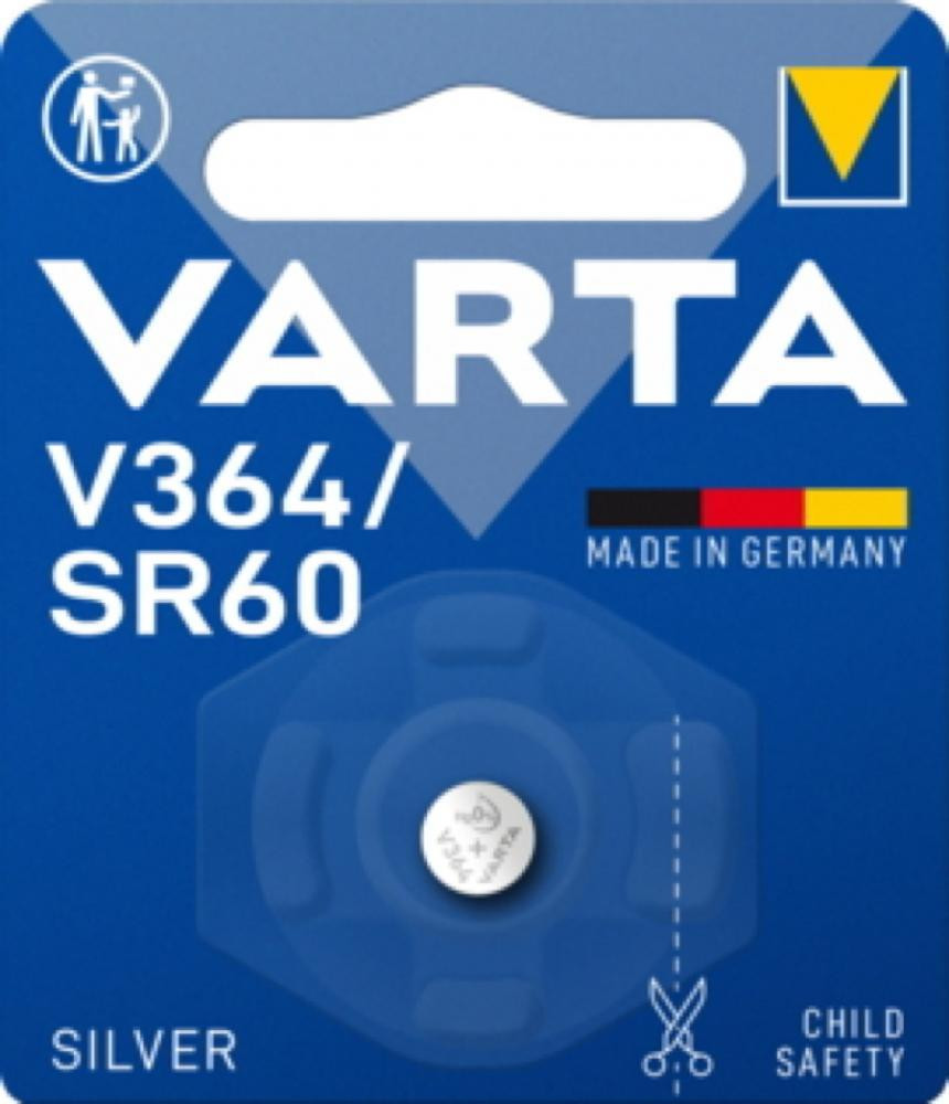 Varta Zilveroxide knoopcel batterij 364 SR60 1,55V, 2 stuks