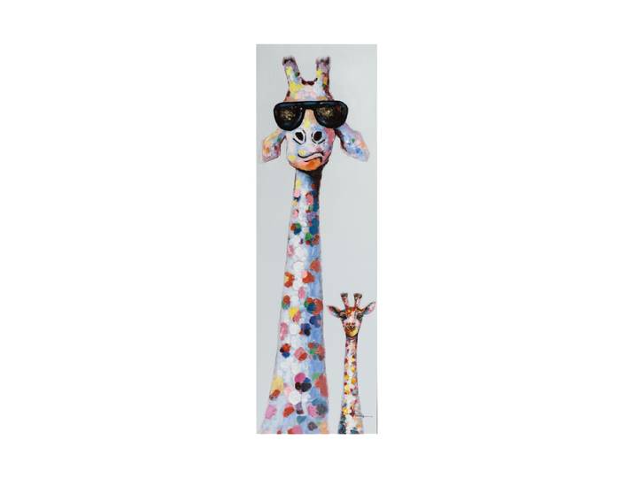 Handgemaltes Bild „Giraffen-Family II“ 50 x 160 cm Multicolor Crea Collection