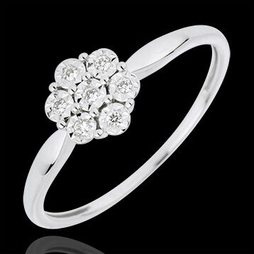 Edenly SolitÃ¤rring Frische - FlÃ¶ckchen - 7 Diamanten