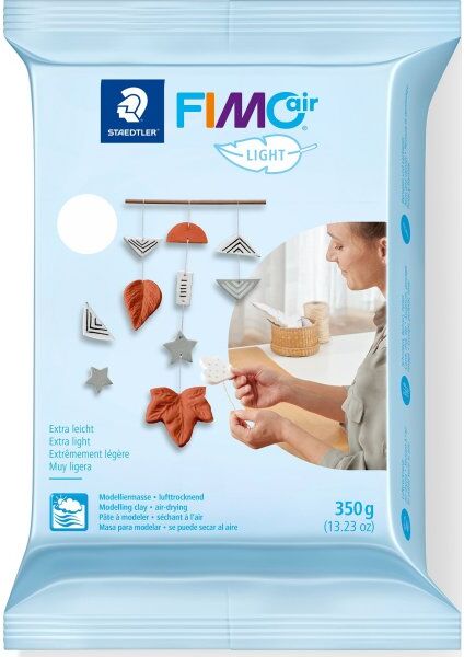 Fimo Air Light Ler, 350 G, Hvid