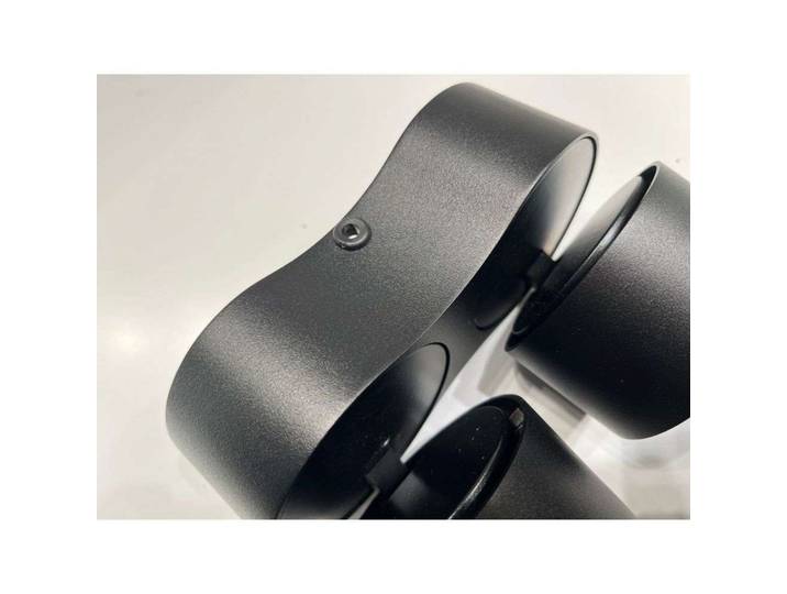 Plafonnier LED Easy Triple W3100 noir avec passage de câble - Antidark - Salon / séjour - Aluminium