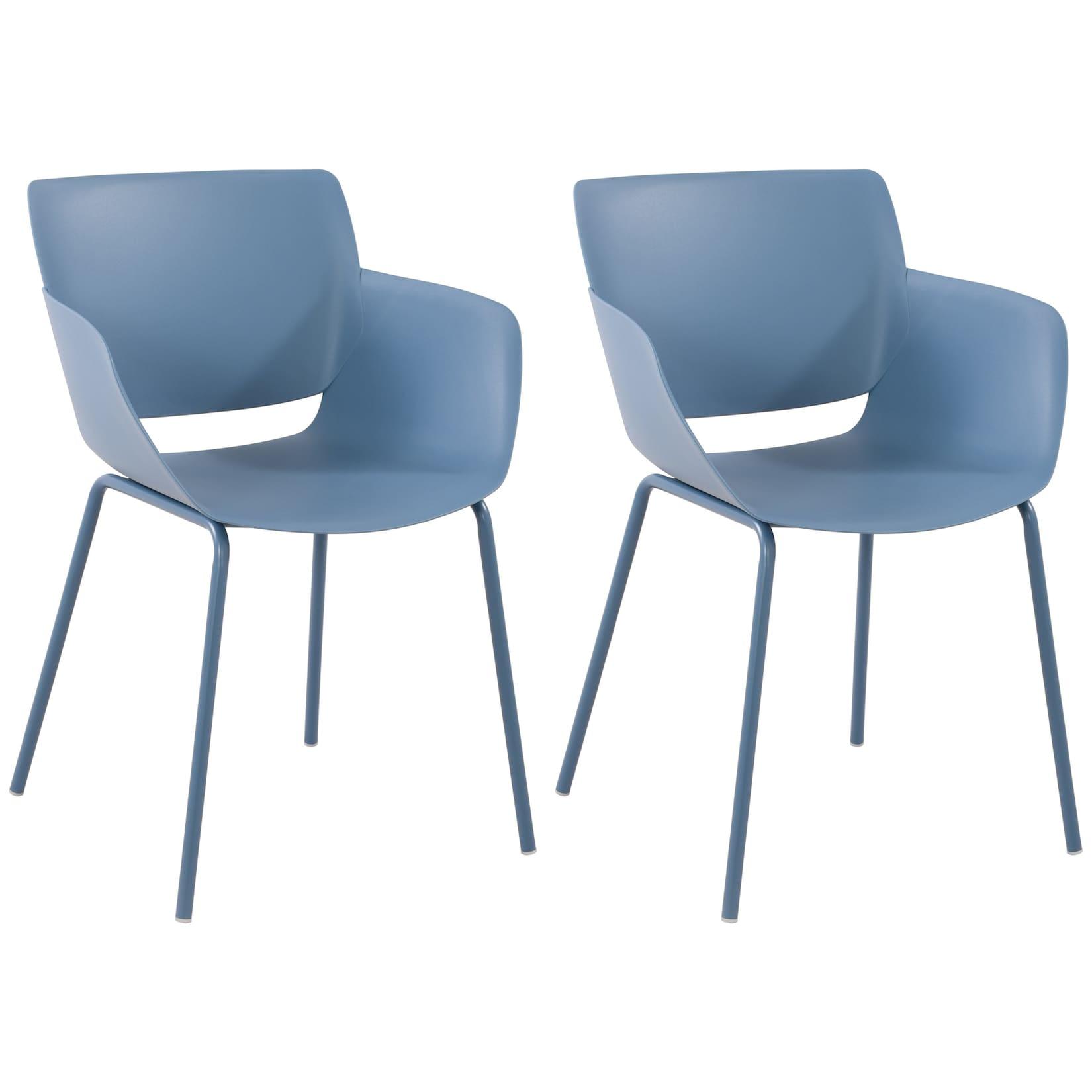 CLP 2er Set Stuhl Alpena - Farbe: blau