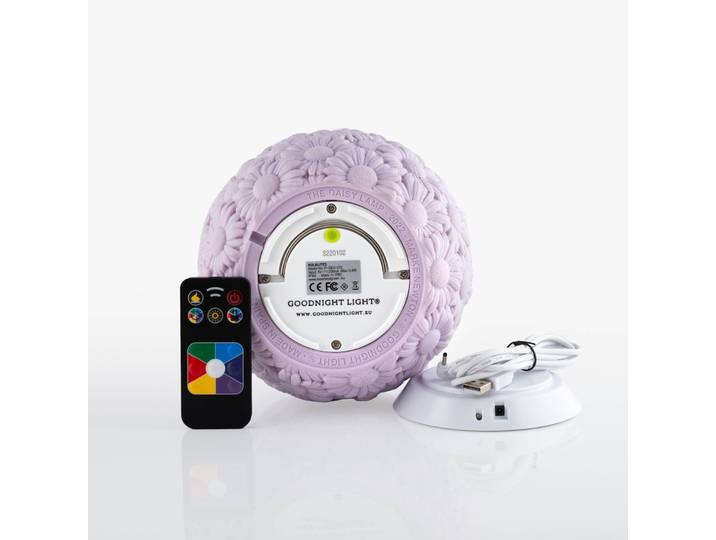 Goodnight Light DAISY lamp LED-Akkuleuchte, lilac lamp, dimmbar, violett / pink / rose, Kunststoff, Junges Wohnen