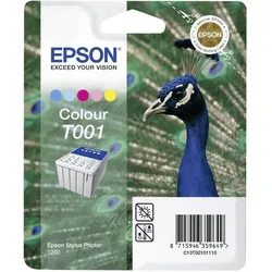 Epson T001 (C13T05304010) Druckerpatrone – tri-color – Originalprodukt