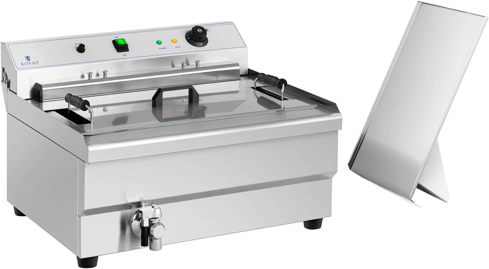 Royal Catering Friteuse à beignets - 35 l - 9 000 W - Zone froide RCBG-30STHB