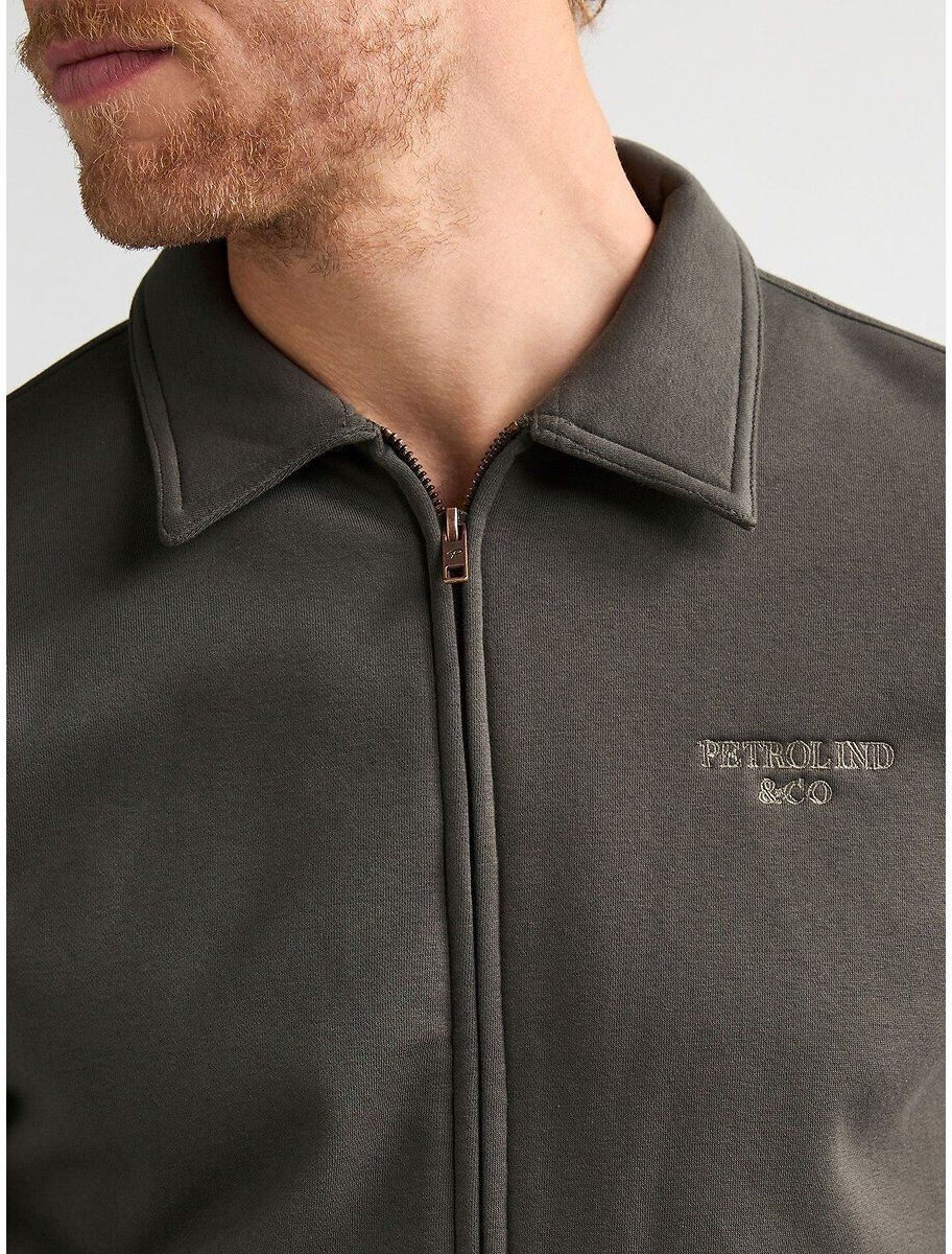 PETROL INDUSTRIES Sweat zippé col polo, chemise