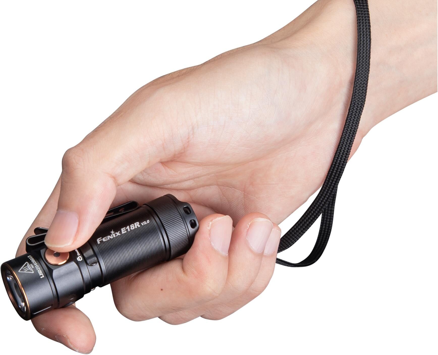 Taschenlampe FENIX "Mini LED E18R V2.0", schwarz, MobilleuchtenB:2,2cm H:6,7cm, Taschenlampe, B:2,2cm H:6,7cm schwarz Einheitsgröße