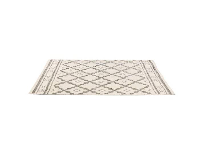 Tapis de salon 120x170 cm MARMELADE motif losange beige