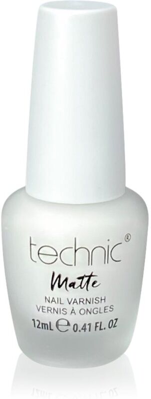 Technic Cosmetics Matte Nail Varnish long-lasting nail polish with matt effect shade White 12 ml