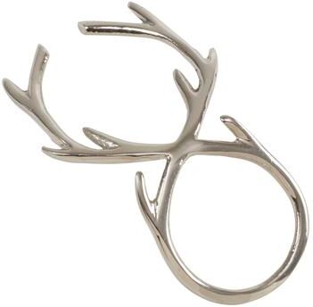 Saro Lifestyle Antler Design Napkin Rings (Set of 4)
