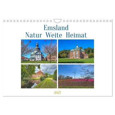 Emsland - Natur Weite Heimat (Wandkalender 2027 DIN A4 quer), CALVENDO Monatskalender