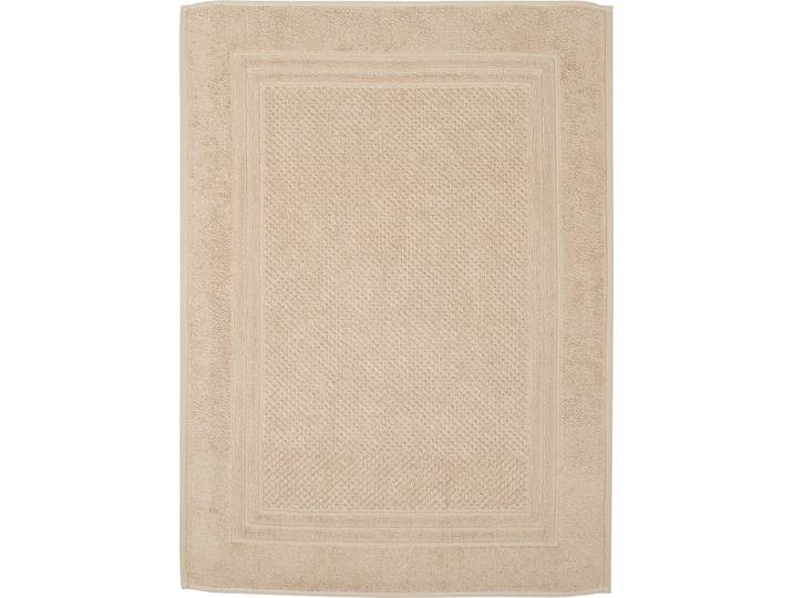Duschmatte ROSS Unifond , beige (natur), H:1mm, Baumwolle, Badematten, Duschmatte, Uni mit Bordüre, Badezimmerteppich, waschbar