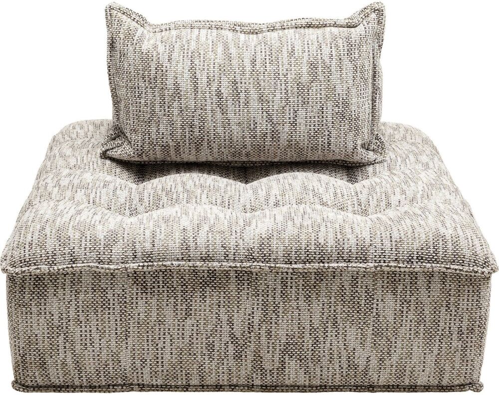 Kare Design Fauteuil en polyester gris Gris 106x75x106cm