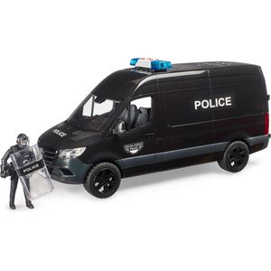 bruder Fahrzeug MB Sprinter Police Special Forces, mit Polizist, Licht und Sound, Maßstab 1:16