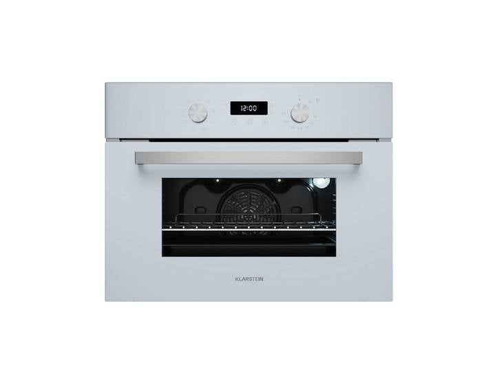 Klarstein Backofen SpaceSmart, mit Verchromte Auszüge, kein, Kochfeld mit dunstabzug 4 Zone Touch Timer Küche