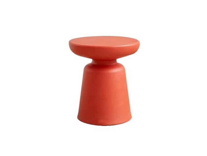 NIUHUAHUI Teetisch, Kleiner runder Beistelltisch, farbenfroh, Eckaufbewahrung, Mini-Stauraum for Wohnzimmer, Balkon, Schlafzimmer(Red)
