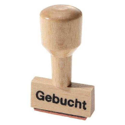 Markenlos Textstempel Amos Gebucht Braun (40209129)