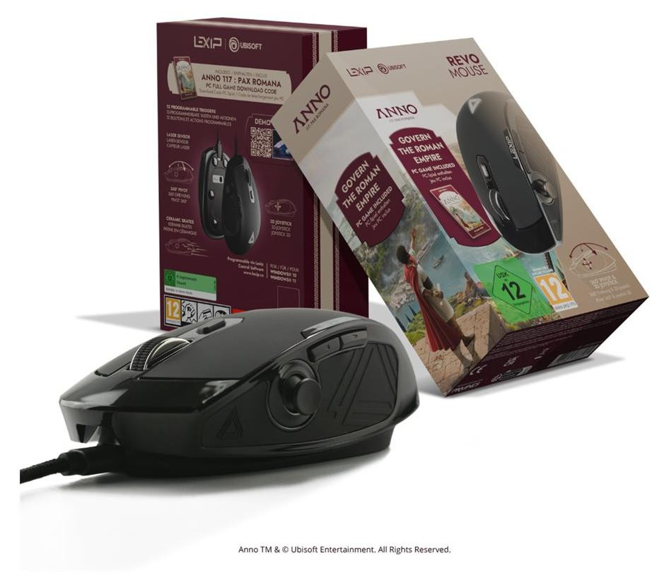 LEXIP X UBISOFT ANNO 117 Bundel: 3D-muis en PC-gamecode