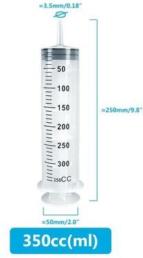 Uplift Picks Multifunction Large Capacity Syringe With Hose For Pet Feeding Oil Glue And Fluid Transfer 350 Ml