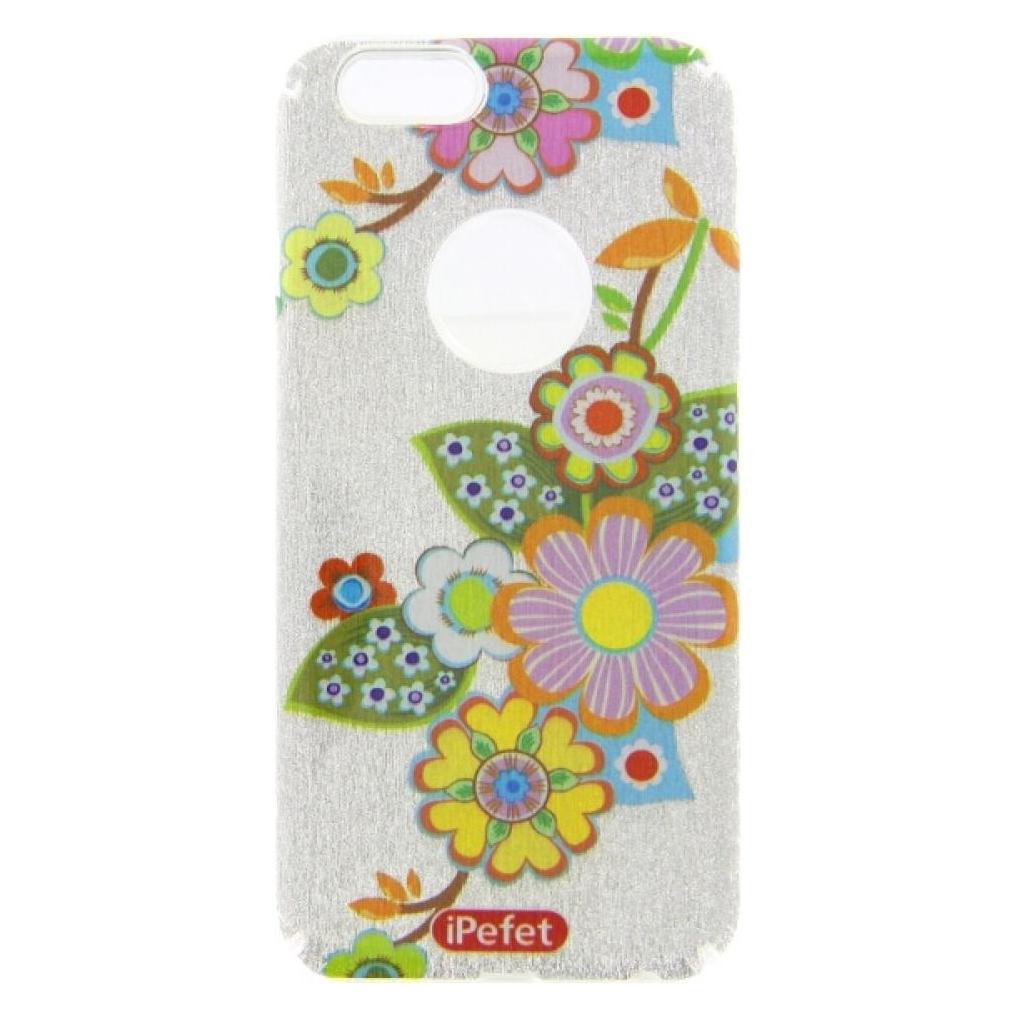 OEM Silikonhülle iPhone 6 mit Glitzer-Blumenmuster (Apple iPhone 6) (25445502)