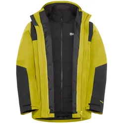 Jack Wolfskin Herren Jasper 3in1 Jacke - XXL - chartreuse