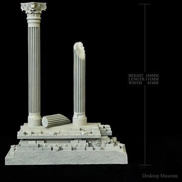 Uplifted Goods Roman Column Aquarium Ornament For Fish Tank Decoration b