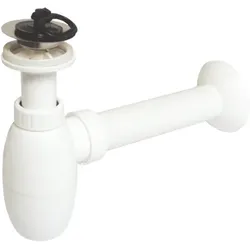 Multi Siphon für Waschbecken DN40 Weiß Kunststoff E957CR