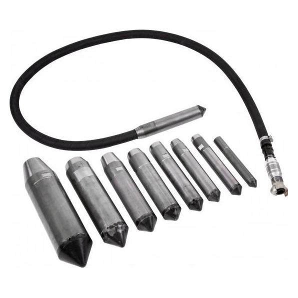 Elmag - Druckluft-Flaschenrüttler DR30 Ø30mm, 2m Schlauch, Flaschenlänge 216mm, Zentrifugalkraft 1,4 (Betonverdichter) (63230)
