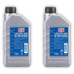 2x Motoröl LIQUI MOLY 1349 Profi Leichtlauf 10W-40 Basic 1 Liter
