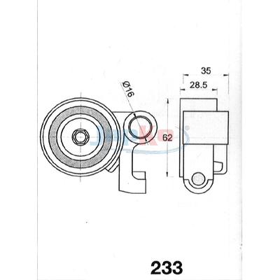 JAPKO Riemenspanner, Zahnriemen 45233 für LEXUS