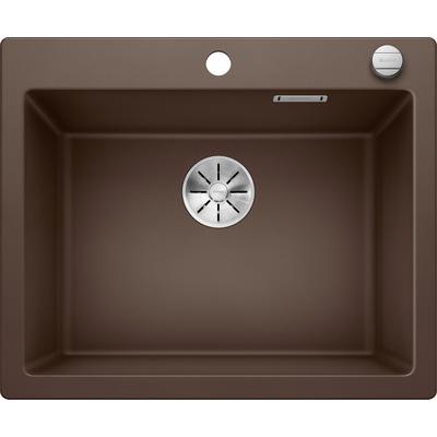 Granitspüle BLANCO "PLEON 6", braun (cafe), B:61,5cm, Verbundwerkstoff, Küchenspülen, aus SILGRANIT