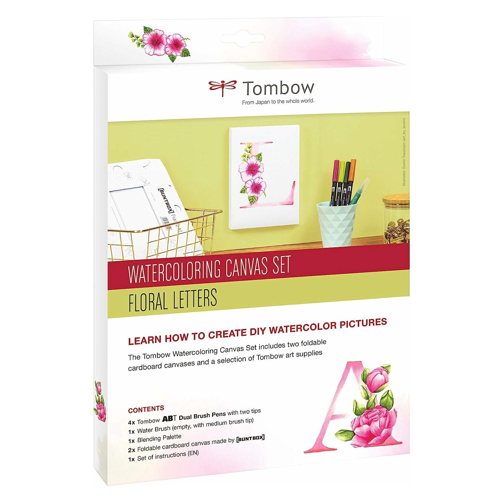 Tombow Watercoloring Canvas Set (4x) (CANVAS-SET2)