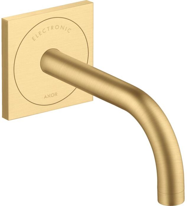 Hansgrohe Elektronik-Waschtischarmatur 38119250 Unterputz, Ausladung 165 mm, brushed gold optic