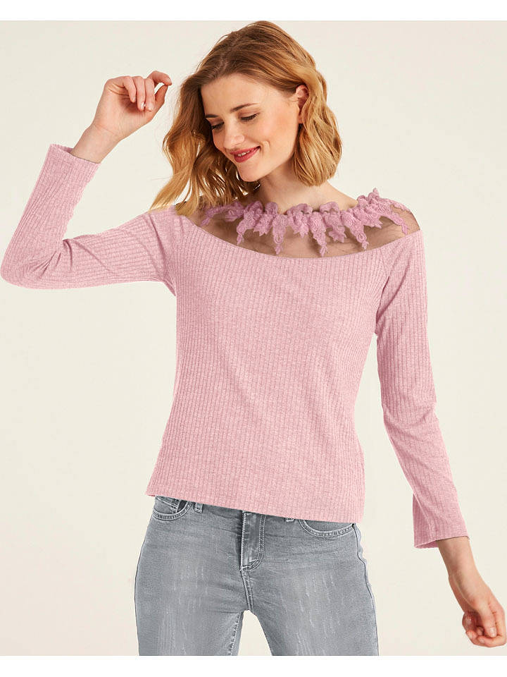 Heine Longsleeve in Rosa - 38