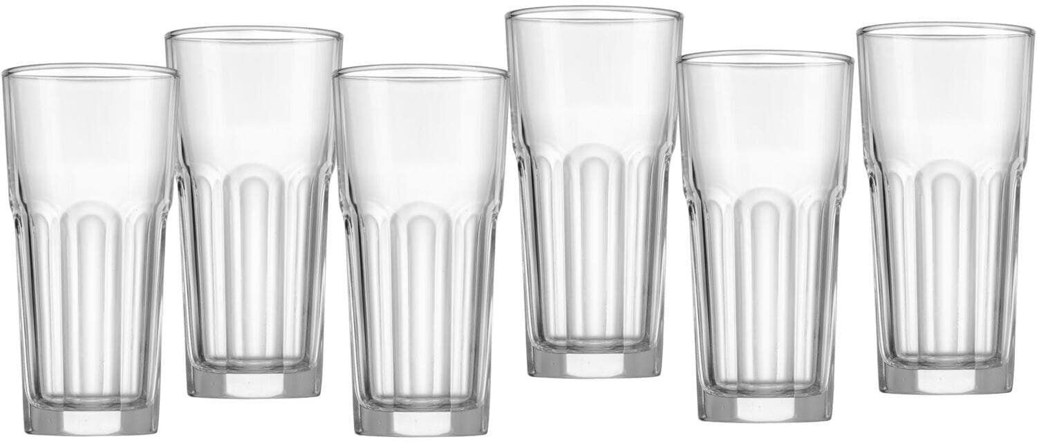 Glas RITZENHOFF & BREKER "Riad 420 ml, 6 Stück", transparent, H:13cm, Glas, Trinkgefässe, Glas transparent 13cm, 420ml
