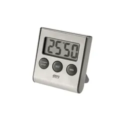 Gefu Digital-Timer  CONTARE , silber , Kunststoff , Maße (cm): B: 1,9 H: 7,2