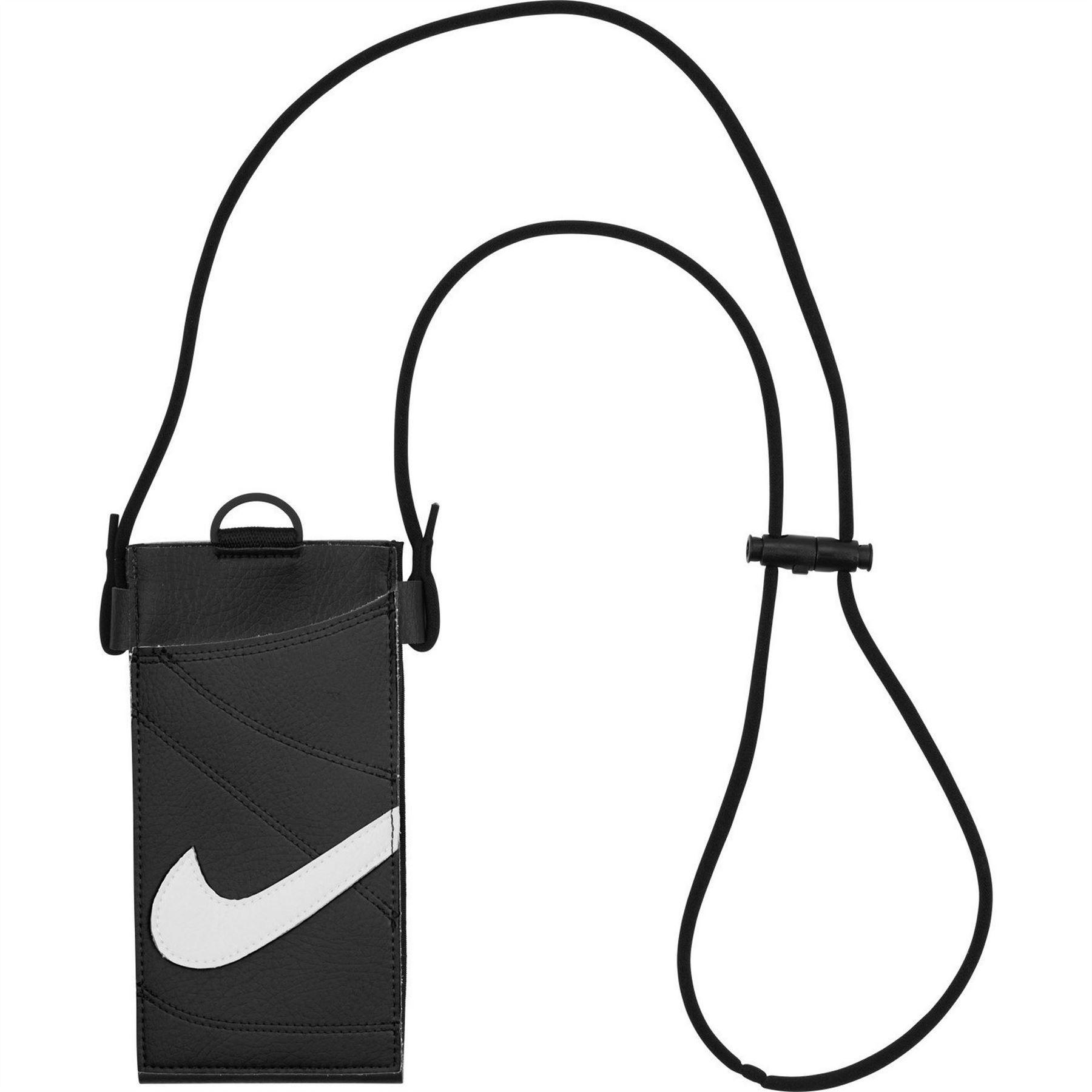 Nike - Brustbeutel, Swoosh, Alltag (Schwarz/Weiß)