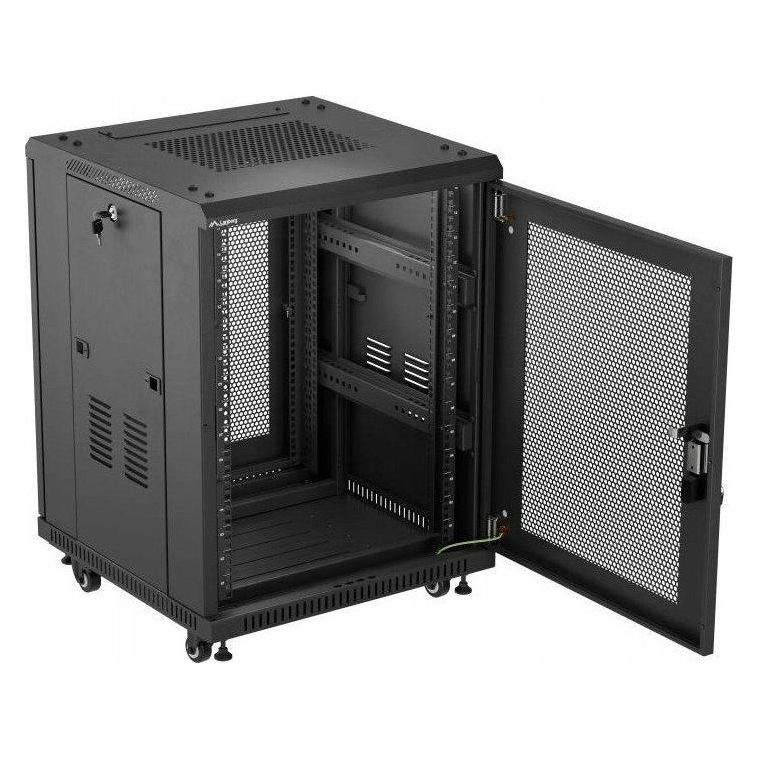 Lanberg Standschrank (15 HE, 19 Zoll Rack) (FF01-6615-23B)