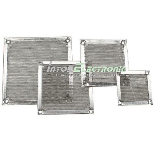InLine Alu Lüftergitter mit Filter für 120mm Lüfter silber (33370A)