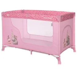 Lorelli Baby Reisebett Laufstall Moonlight seitliche Öffnung Tragetasche faltbar rosa pink